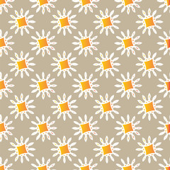 Abstract Seamless pattern with floral background