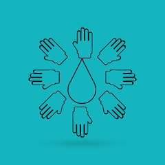 save the water design 