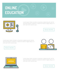 Online education banner