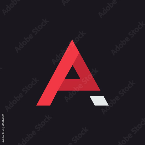 vector free p logo letter design