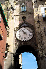 Fototapeta na wymiar Broken clock,Naples