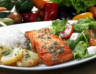 grilled salmon