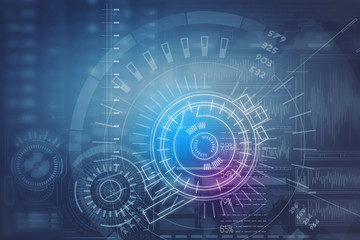 Obraz premium Digital technology background