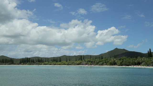 Coastline of tropical beach, Isle of Pines, New Caledonia