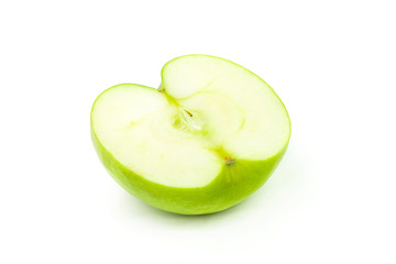 Green apple, isolated on white background