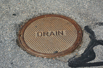 rustic manhole cover for drain system