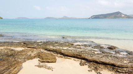 Rock beach and clear water