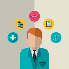 Medical care icon design