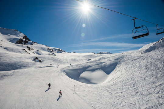 Mountains from formigal winter resort.