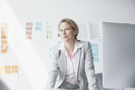 Businesswoman in office