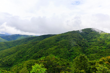 Fototapeta premium A natural geological wonder of limestone mountain, Laos