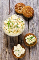 Sandwich with egg salad