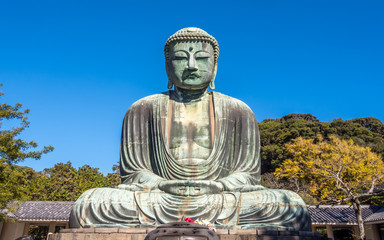 Great Buddha statue Daibutsu at Kamakura