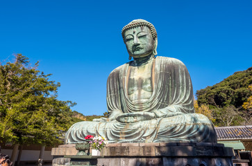 Great Buddha statue Daibutsu at Kamakura