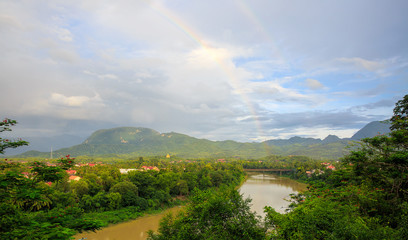 Fototapeta na wymiar View of Vangvieng, Laos