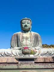 Great Buddha statue Daibutsu at Kamakura