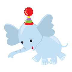 Circus elephant vector illustration