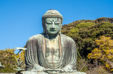 Great Buddha statue Daibutsu at Kamakura
