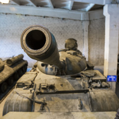 Cannon of russian tank T55