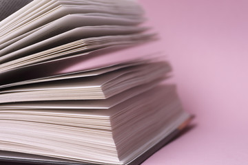 old book. seamless texture of book pages. Vintage old books