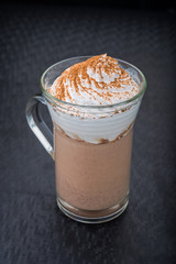 delicious cappuccino with foam