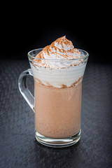 delicious cappuccino with foam