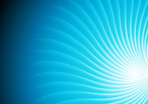 Abstract shiny blue swirl vector background