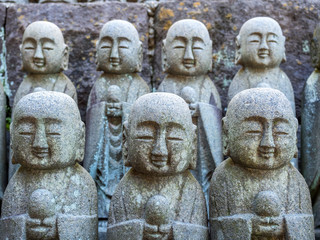 Little monk buddha statues