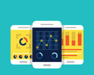Mobile dashboards with analytics information