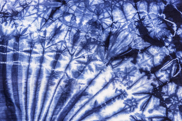 Texture tie dye fabric.