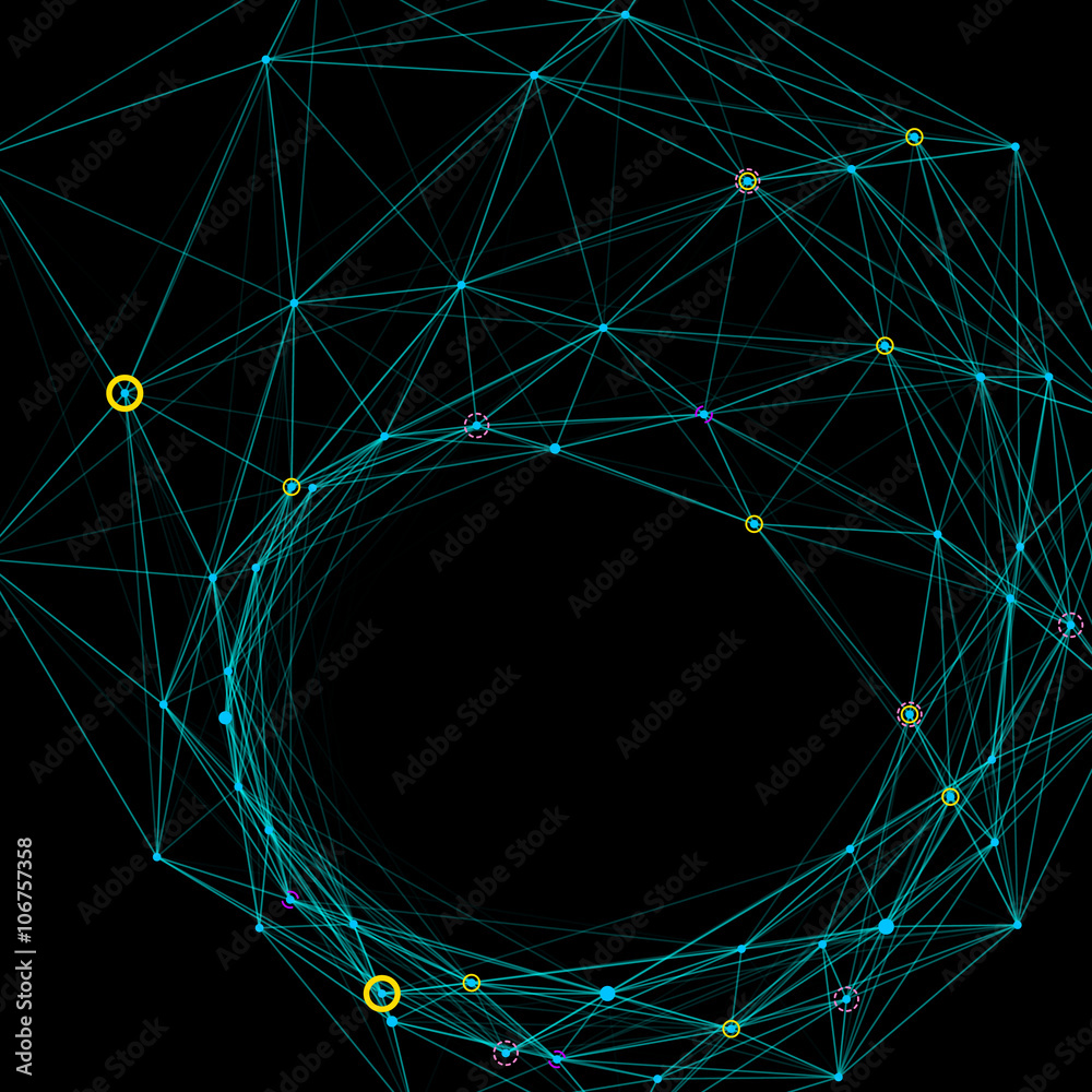 Poster abstract background with dotted grid