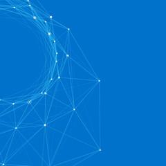 Abstract background with dotted grid