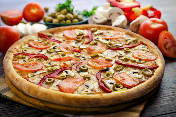 vegetable pizza