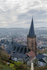 Naklejka premium St. Mary's Church in Marburg, Germany