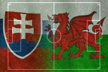 Soccer Euro 2016 ( Football )  Slovakia  and Welsh
