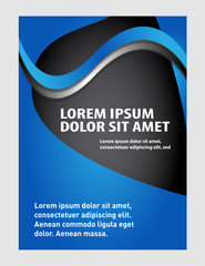 Fototapeta premium Stylish presentation cover layout template. Brochure or flyer 