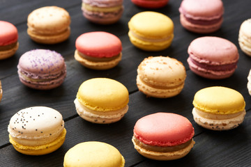 French delicious dessert macaroons