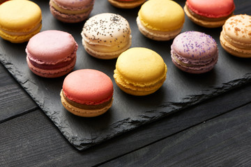 French delicious dessert macaroons