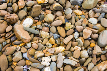 Sea stones background.