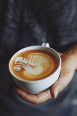 coffee in coffee shop vintage color