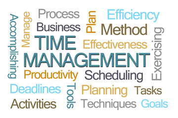 Time Management Word Cloud