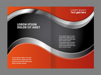 Professional business flyer, corporate brochure design template
