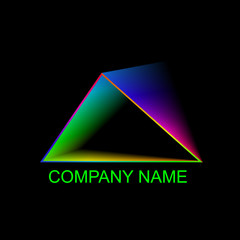 Triangle Logo Design. Abstract Triangle.  Vector Illustration.