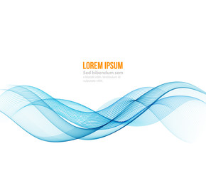 Abstract color wave design element