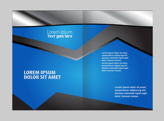 Stylish presentation of business poster, magazine cover, design layout template. Brochure or flyer
