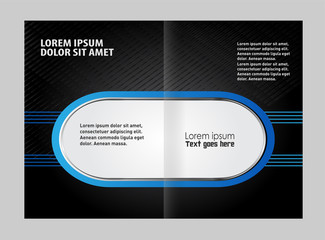 Brochure design template vector abstract
