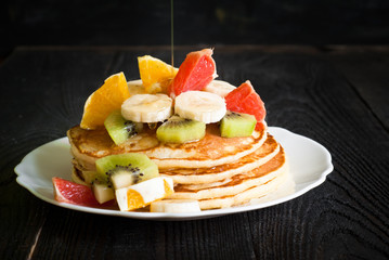 Plate of pancakes