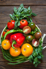 Fresh summer vegetables