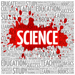 Fototapeta premium SCIENCE word cloud, education concept