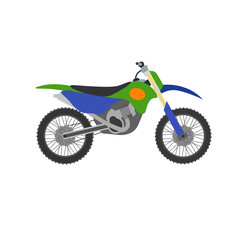 Fototapeta na wymiar Vector motocross bike illustration isolated on white background
